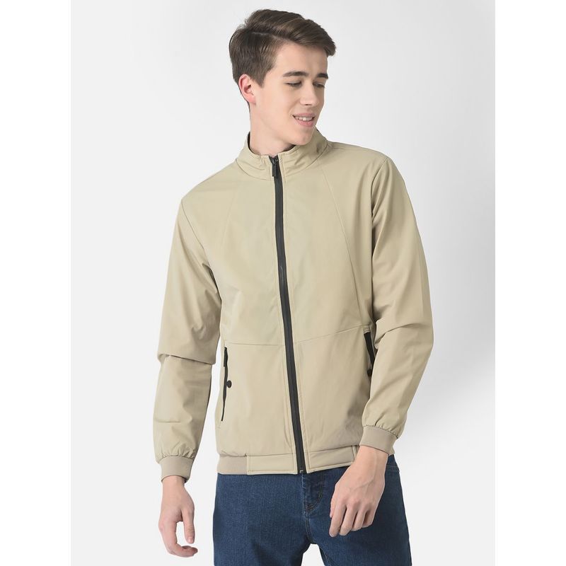 CRIMSOUNE CLUB Men Beige Jacket (M)