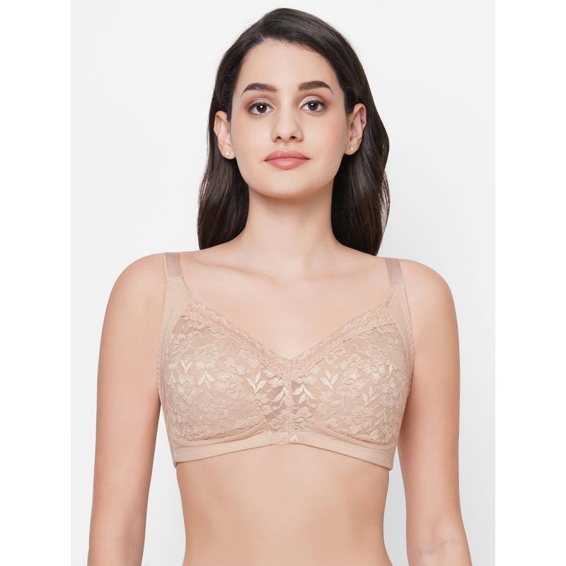 Wacoal Grace Non-Wired Non-Padded Full Coverage Cut & Sew Bra Beige (36D)