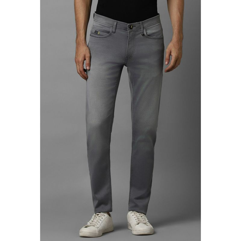 Allen Solly Men Grey Skinny Fit Mid Wash Jeans (30)
