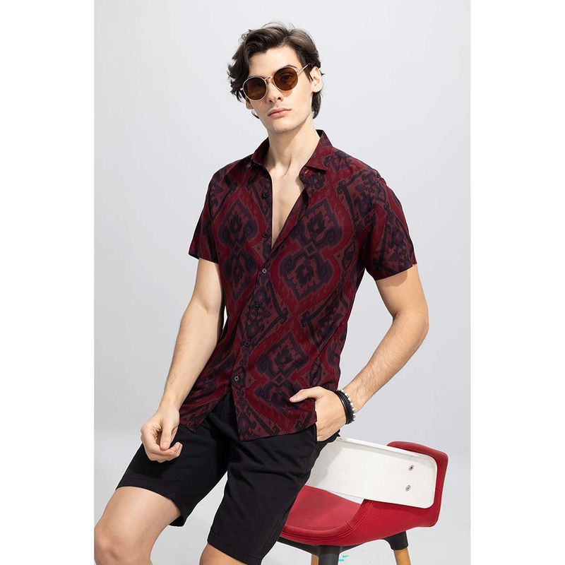 Snitch Barocco Maroon Shirt (S)