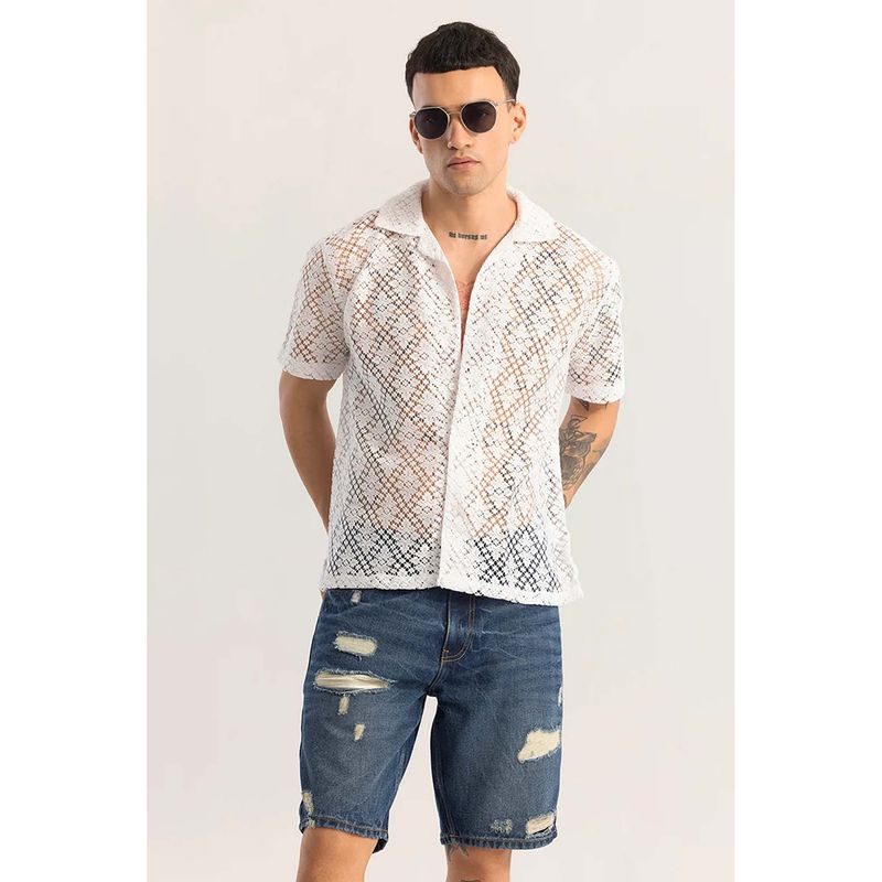 Snitch Giulietta Snow White Crochet Shirt (S)