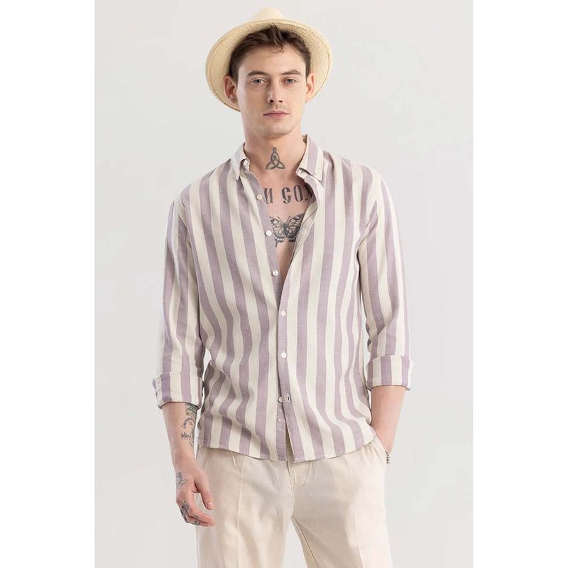 Snitch Aurora Lavender Stripe Shirt (S)