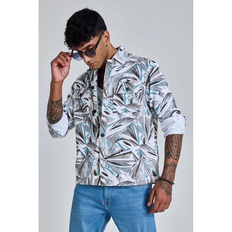 Snitch White Corduroy Shirt (S)