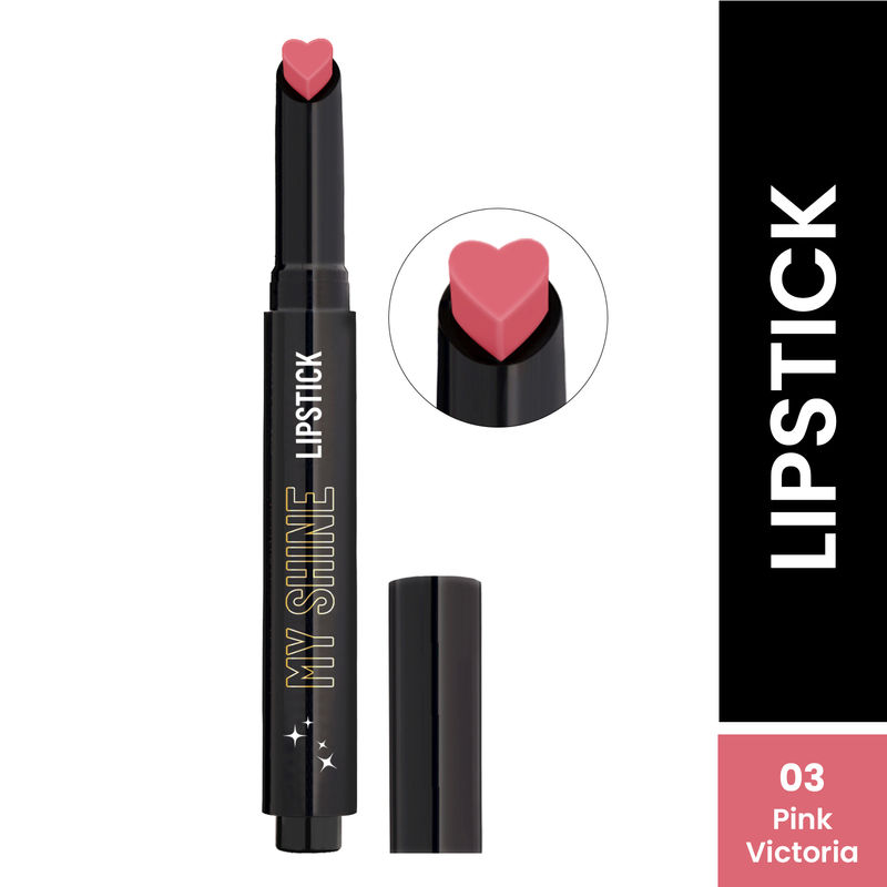 Swiss Beauty My Shine High Pigmented & Long-Lasting Lipstick With Vitamin E - 3 Pink Victoria