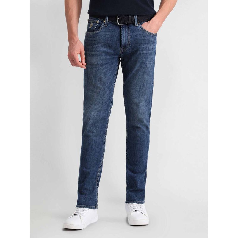 U.S. Polo Assn. Denim Co. Men's Slim Tapered Blue Jeans (36)