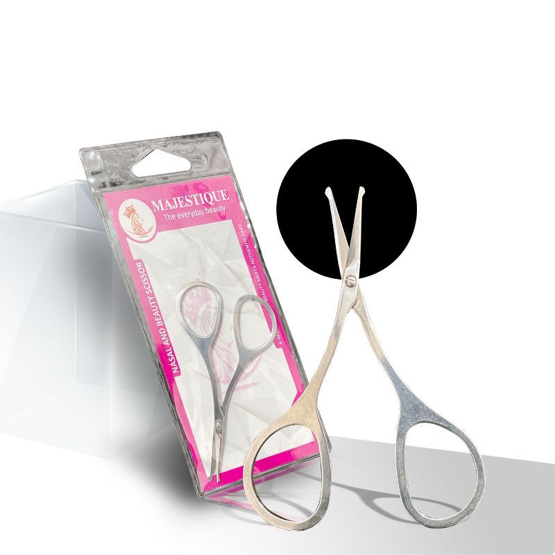 Buy Majestique Professional Round Tip Small Scissor 100% Stainless ...