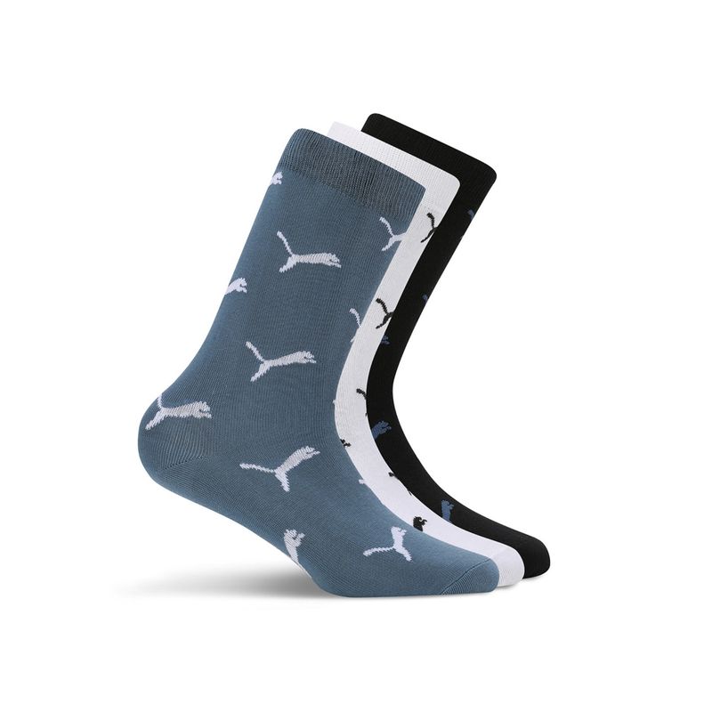 Puma Logo Aop Crew Unisex Multi-Color Socks (Pack of 3) (37/40)