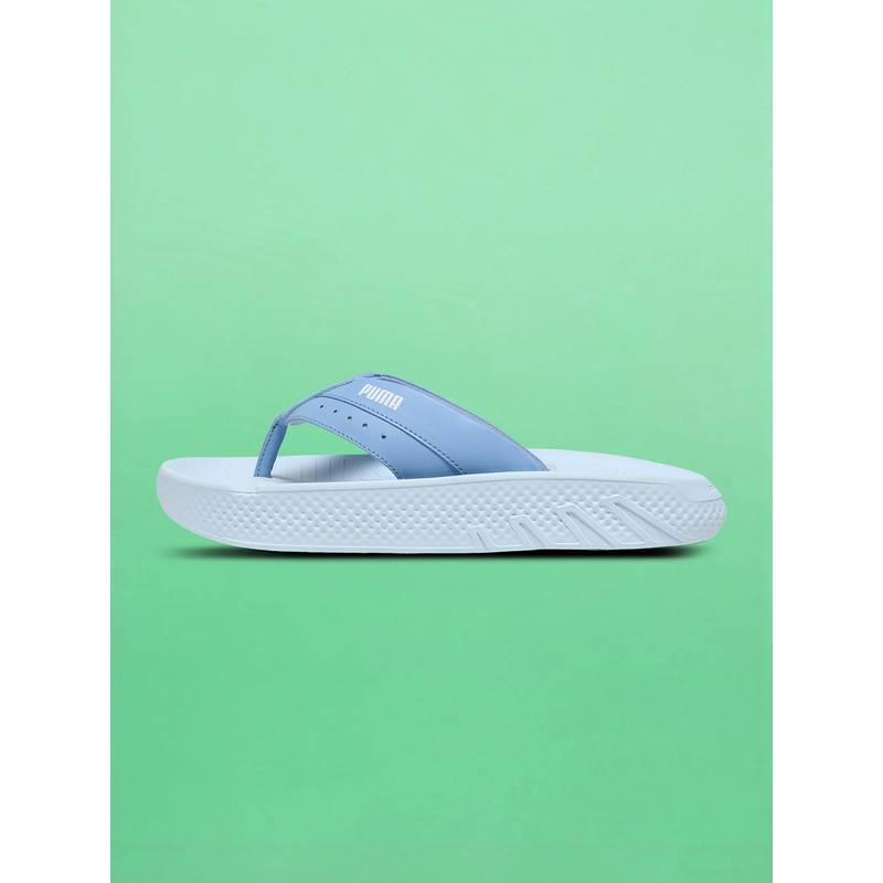 Puma Softridepro Leadpuff Lightweight Blue Beach Flip Flops (UK 3)