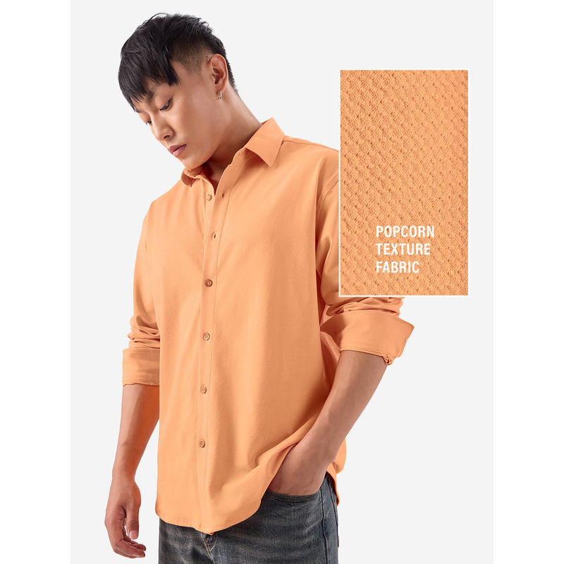 The Souled Store Amber Men's Solid Shirt (2XL)