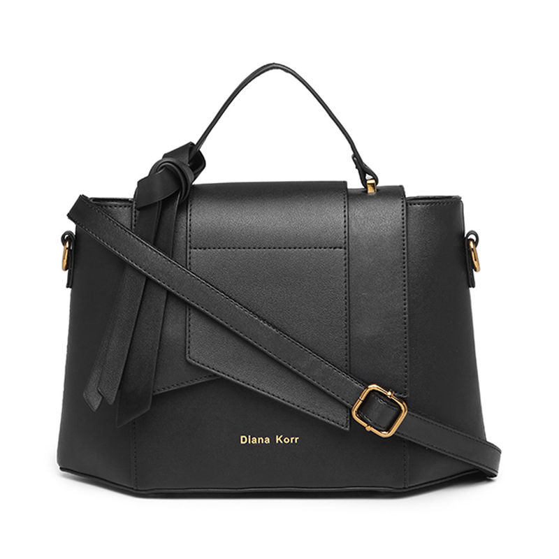 Buy Diana Korr Clarque Link Tie Knot Satchel Black Online
