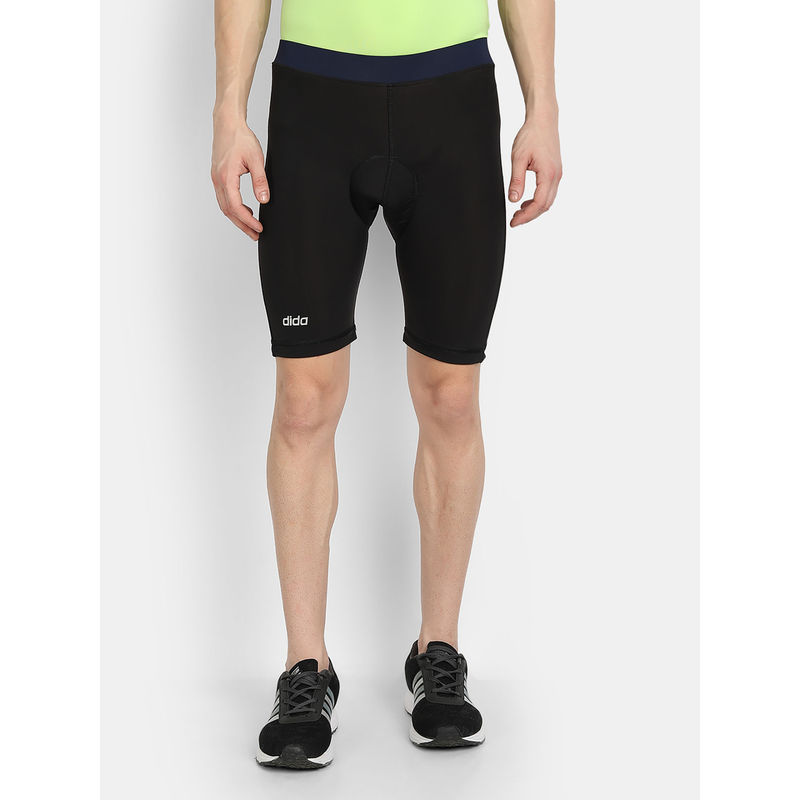 Dida Men Black Trendy Durable Regular Athletic Cycling Shorts (M)