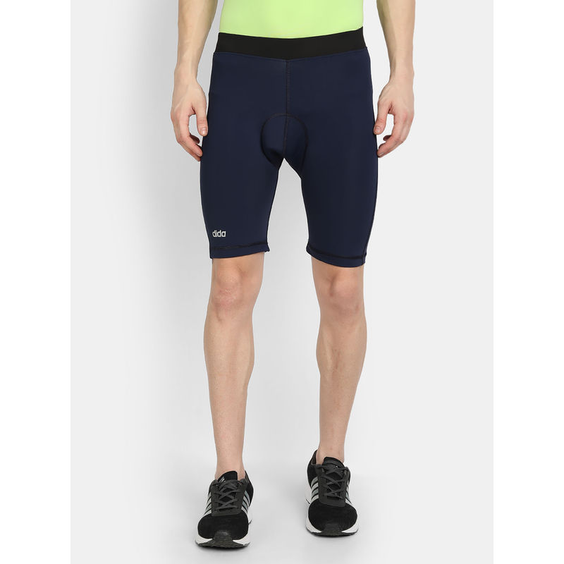 Dida Men Navy Blue Trendy Durable Regular Athletic Cycling Shorts (M)