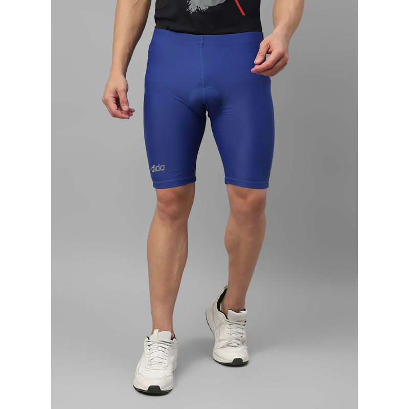 Dida Men Blue Trendy Durable Regular Athletic Cycling Shorts (M)