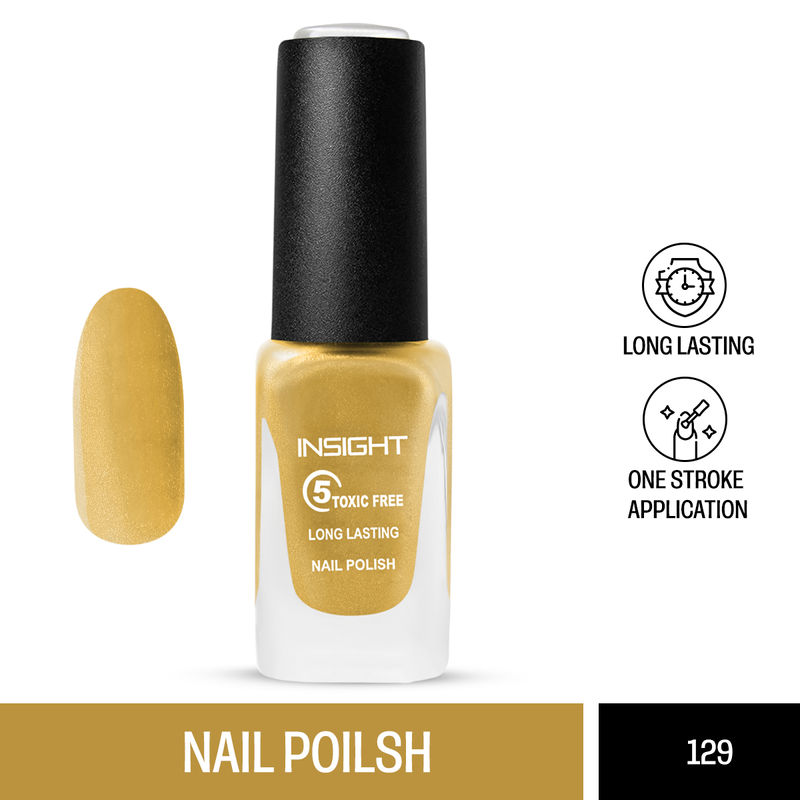 Insight Cosmetics 5 Toxic Free long lasting Nail Polish - Color 129