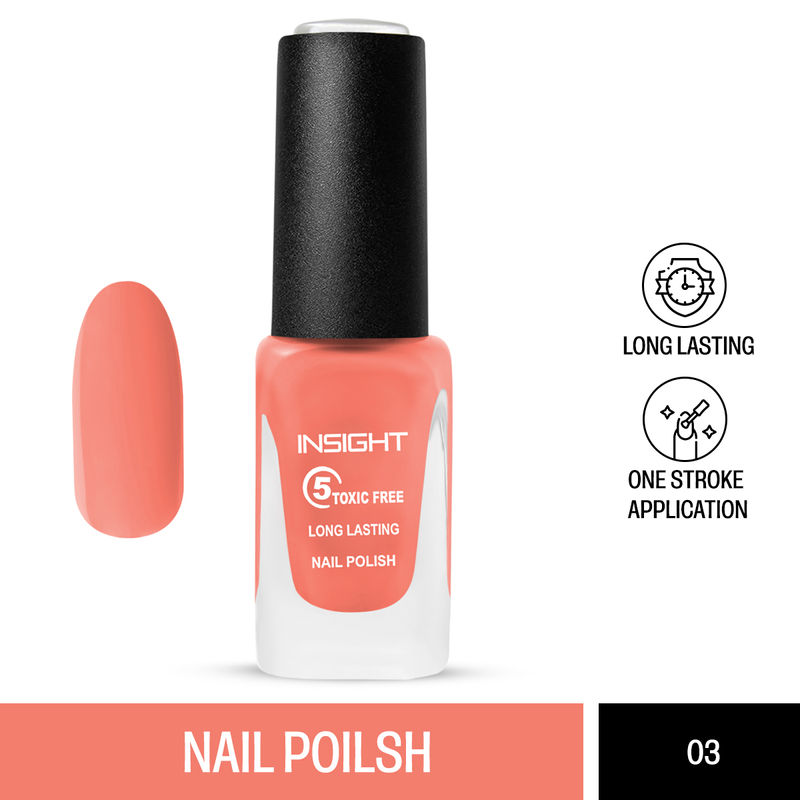 Insight Cosmetics 5 Toxic Free long lasting Nail Polish - Nude Shade 3