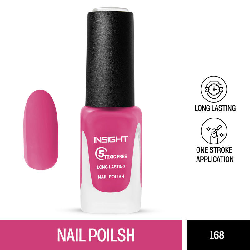 Insight Cosmetics 5 Toxic Free long lasting Nail Polish - Color 168