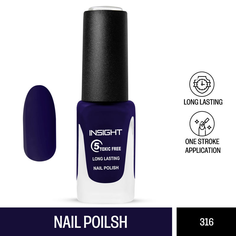 Insight Cosmetics 5 Toxic Free long lasting Nail Polish - Color 316
