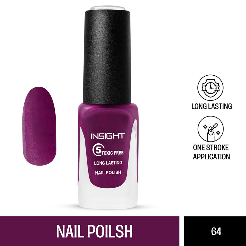 Insight Cosmetics 5 Toxic Free long lasting Nail Polish - Color 64