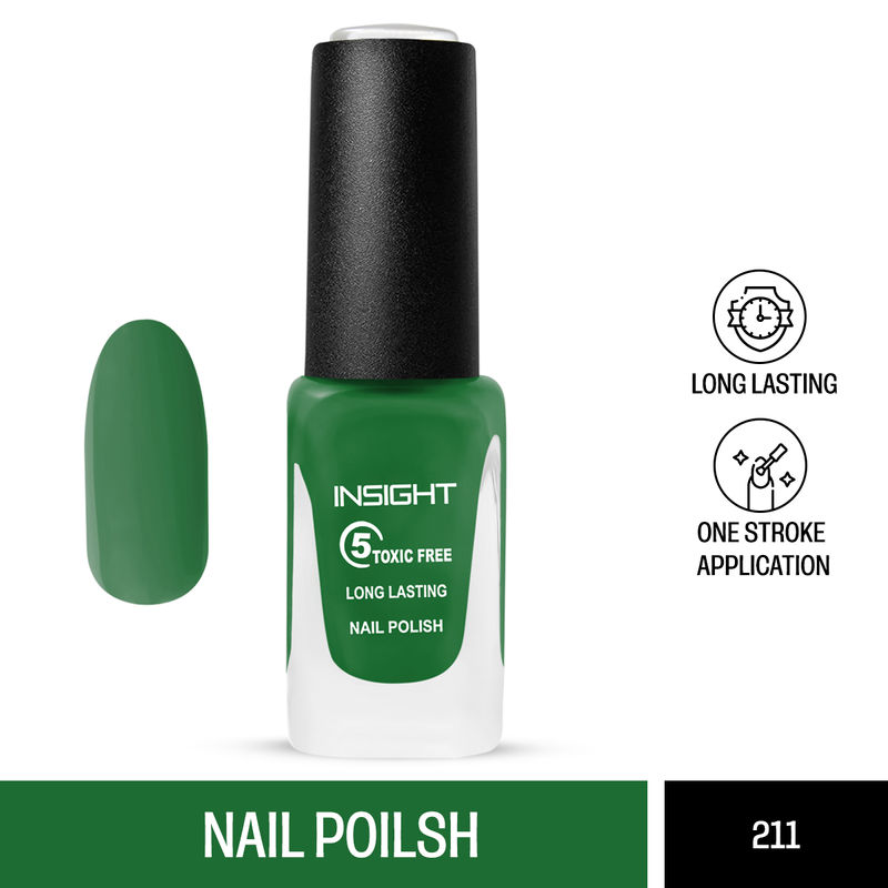 Insight Cosmetics 5 Toxic Free long lasting Nail Polish - Color 211