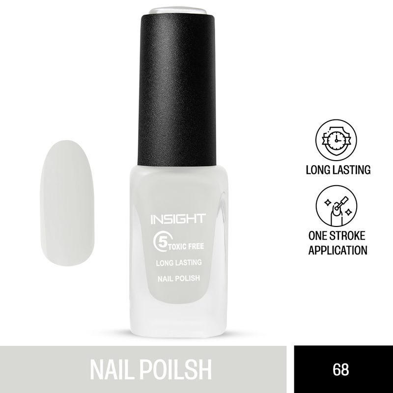 Insight Cosmetics 5 Toxic Free long lasting Pastel Color Nail Polish - 68