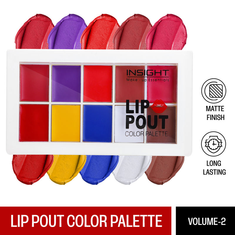 Insight Cosmetics Lip Pout Color Palette - Volume 02