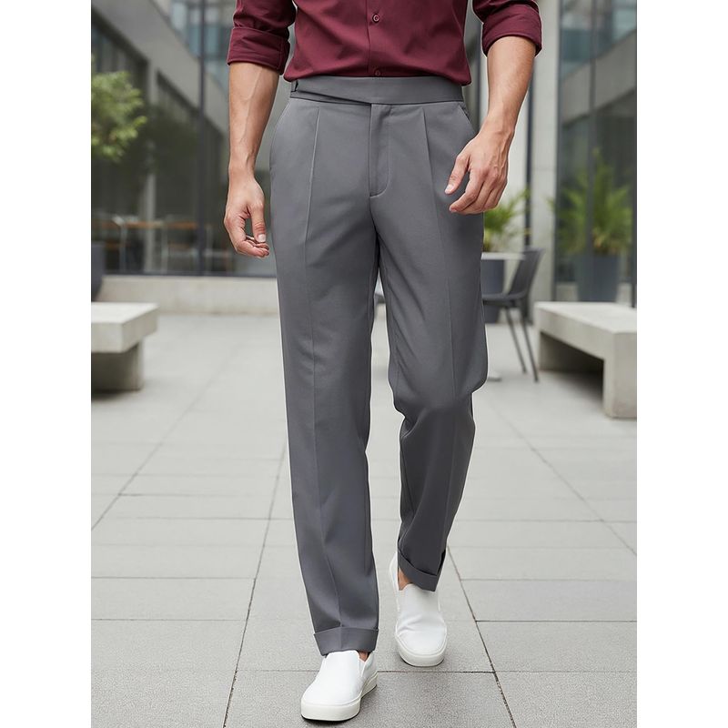Bewakoof Men's Grey Gurkha Pants (36)