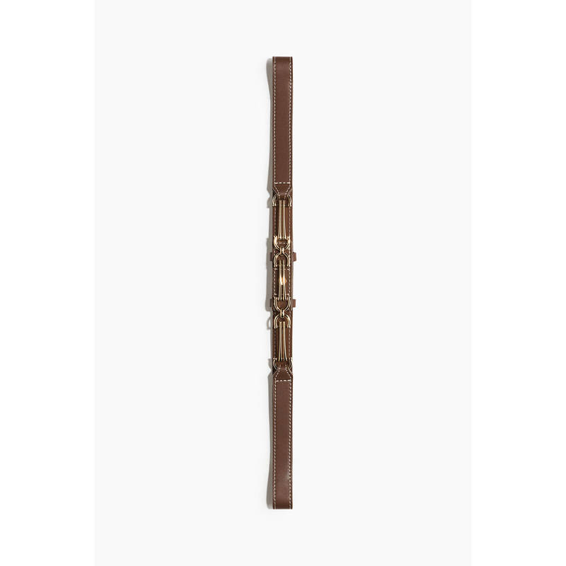 H&M Women Brown Snaffle Buckle-Detail Belt (65)