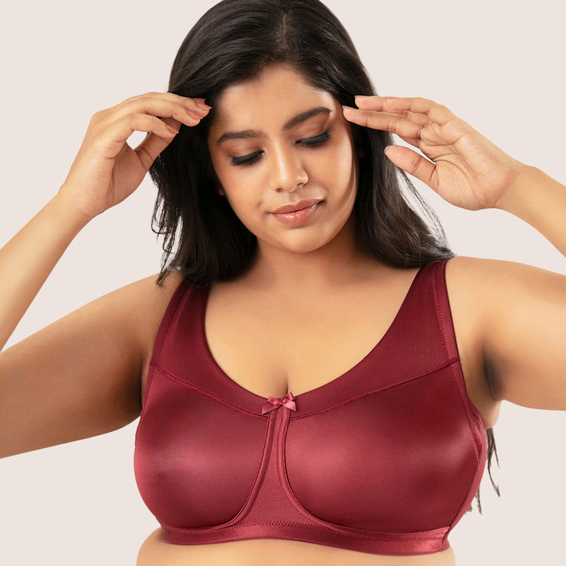 Nykd by Nykaa Minimize Me Bra - Maroon NYB044 (38E)