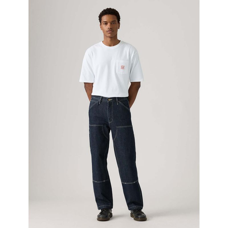 Levi's Men 568 Dark Indigo Loose Fit Mid Rise Jeans (32)