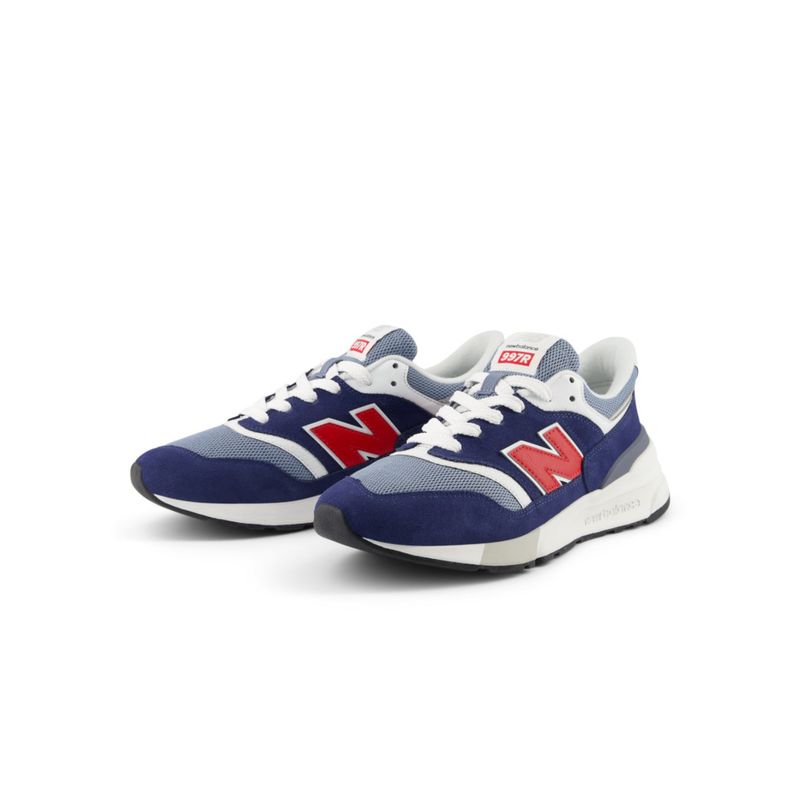 New Balance Men Suede Leather Blue Casual Sneakers (UK 2.5)