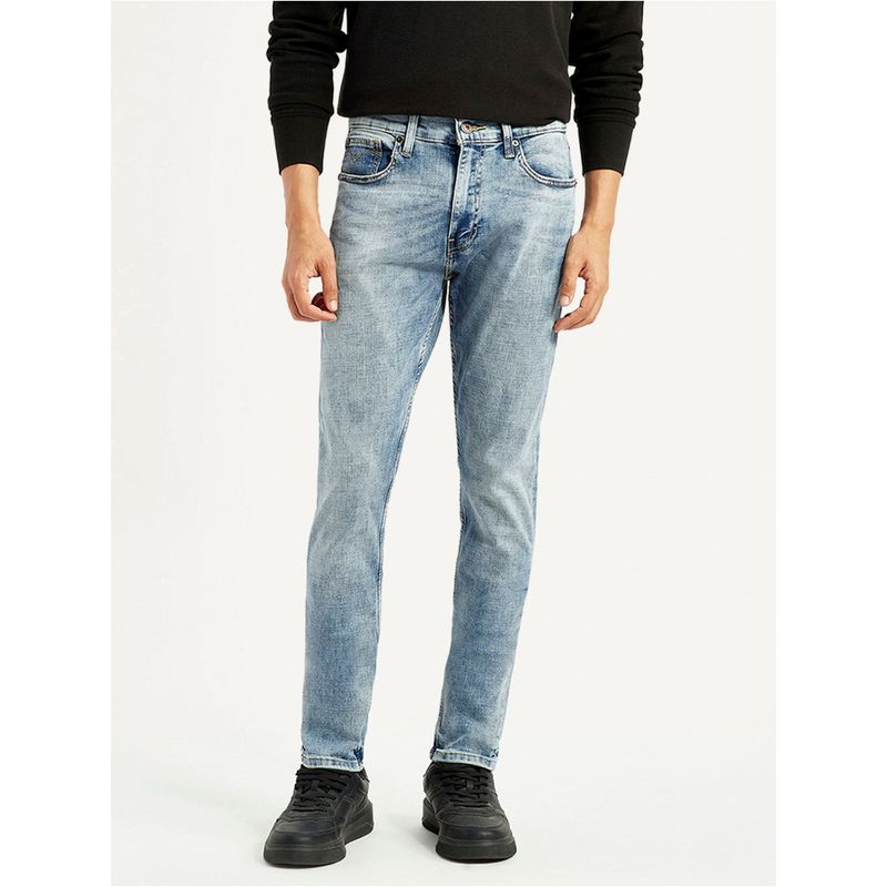 Levi's Blue Cotton Blend Button Fly Jeans (28)