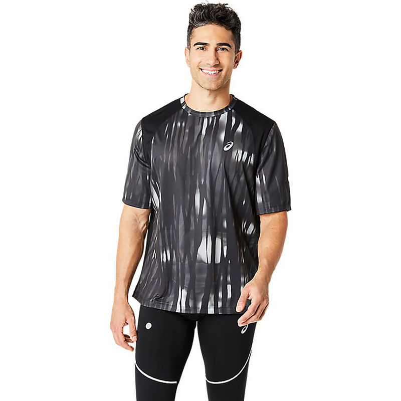 ASICS Activewear Black Road Lite-Show Ss Top T-Shirt (S)