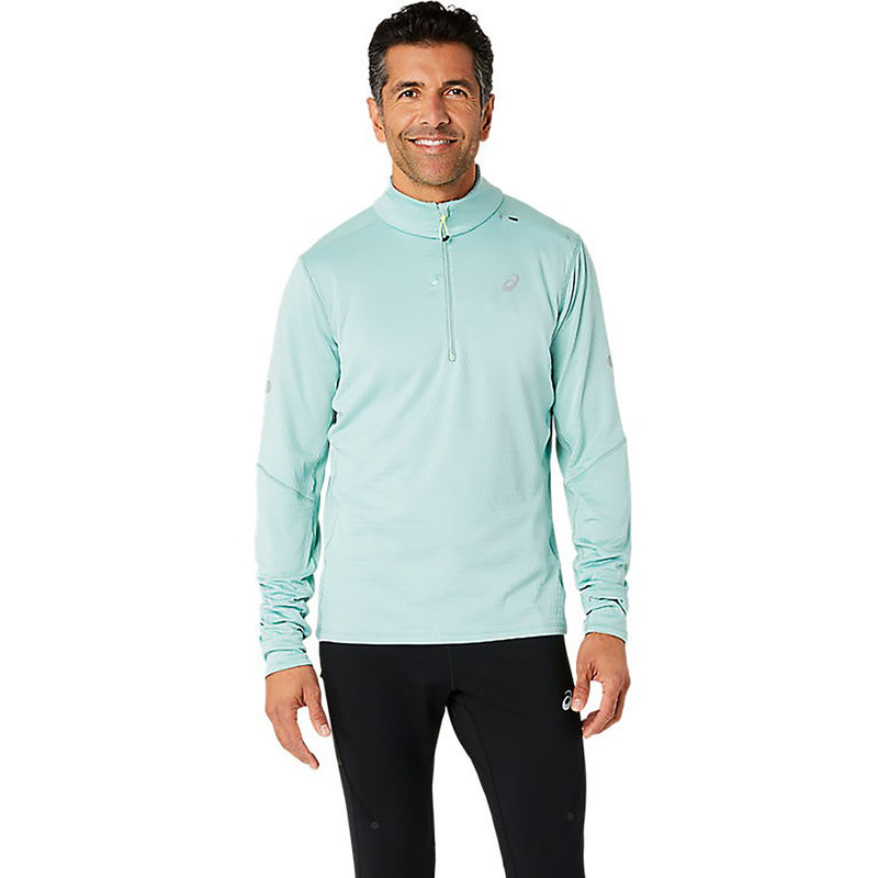 ASICS Activewear Blue Road Winter 1/2 Zip Mid Layer T-Shirt (L)