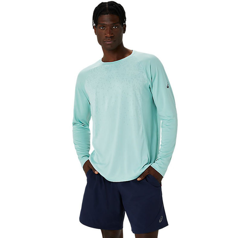 Buy ASICS Activewear Blue Actibreeze Knit Jacquard Ls Top T-Shirt