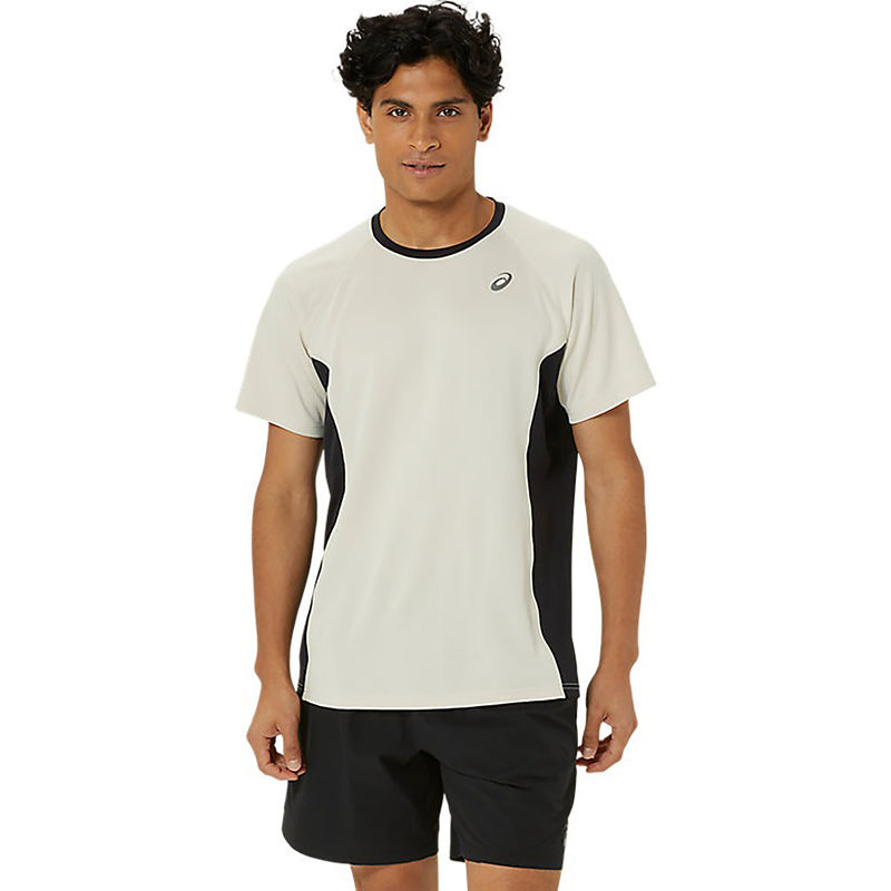 ASICS Activewear Grey Actibreeze Knit Short Sleeve Top T-Shirt (L)