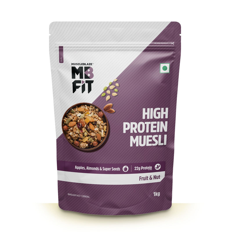 MuscleBlaze High Protein Muesli - Fruits & Nut