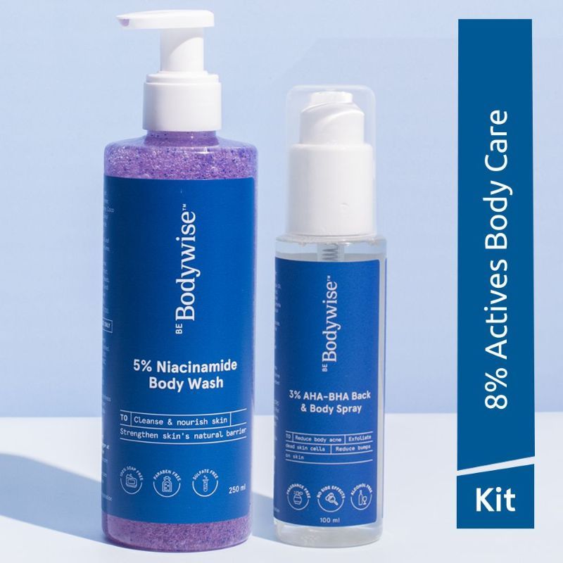 Buy Be Bodywise 5 Niacinamide Body Wash & 3 AHA BHA Back & Body Spray