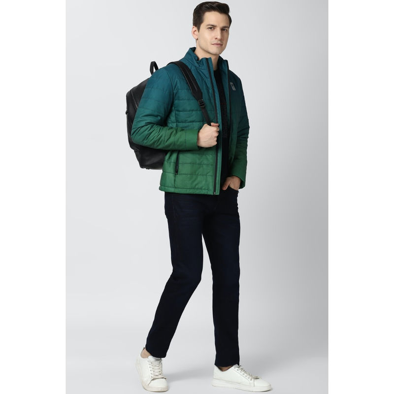 Peter England Men Green Ombre Casual Jacket (XL)