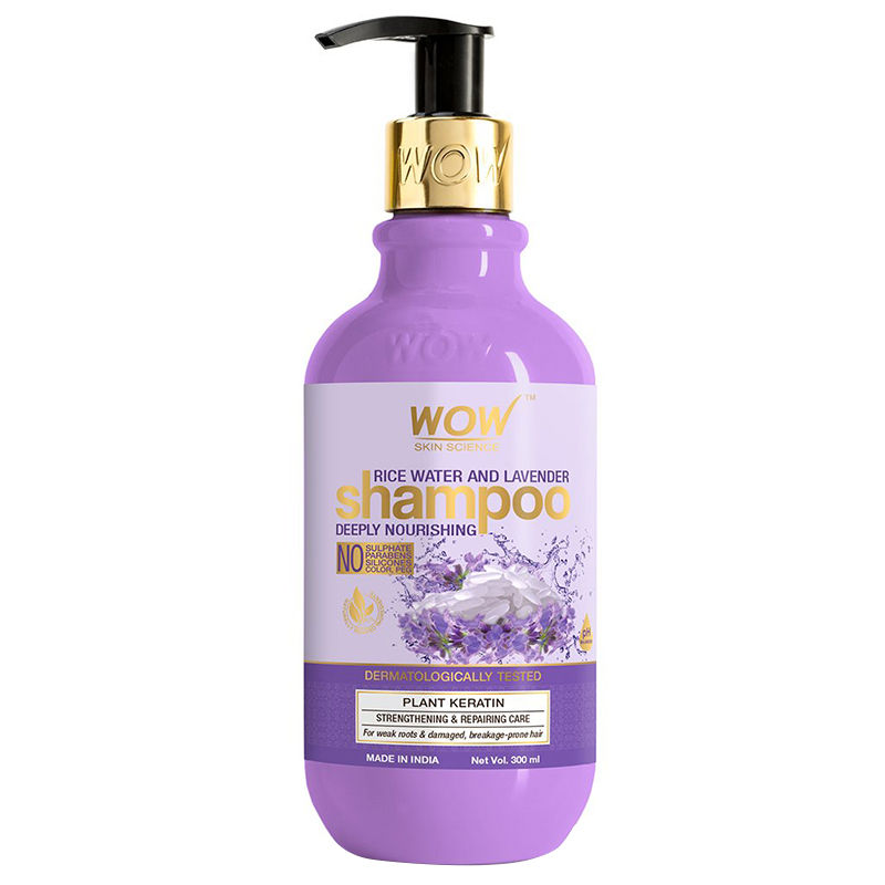 WOW Skin Science Rice Water Shampoo With Rice Water, Rice Keratin