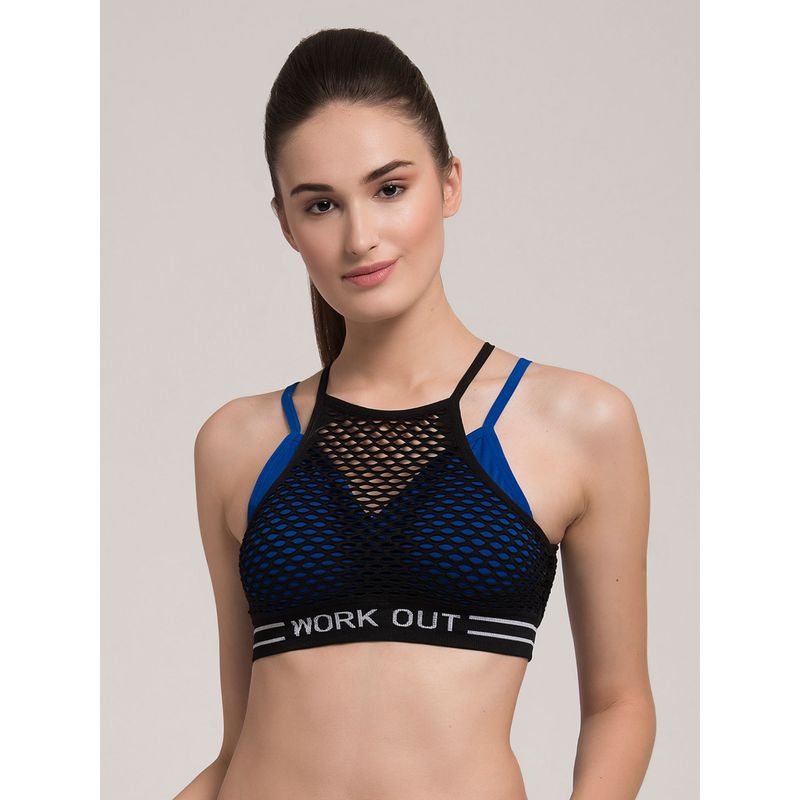 Makclan Strong In Sheer Sports Bra - Blue (L)