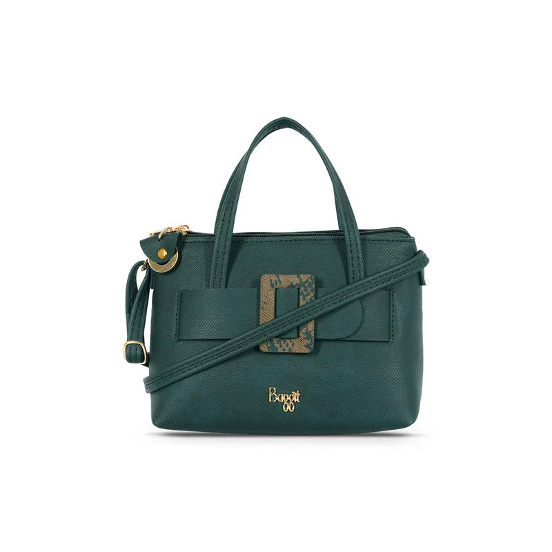 Buy Baggit Lp Bambi Trivago 5 Ivy Green Solid Sling And Cross Bag Online
