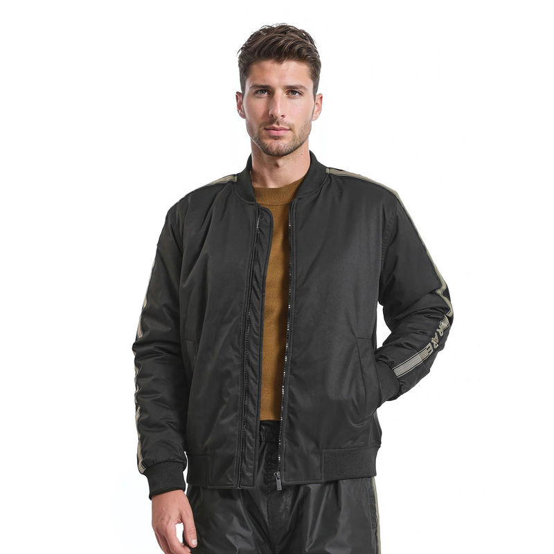 Rare Rabbit Ghana Black Plain Regular Fit Jacket (M)