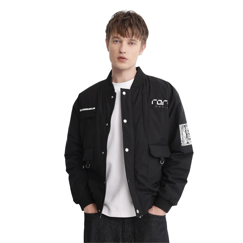 Rare Rabbit Huxley Black Label Print Regular Fit Jacket (S)