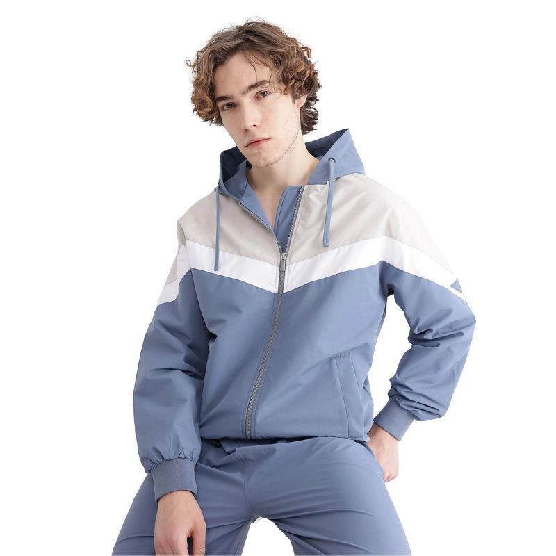 Rare Rabbit Waber Light Blue Cut snd Sew Regular Fit Jacket (M)