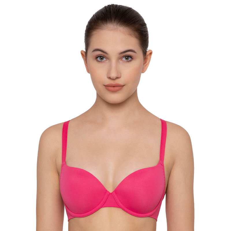 Triumph T-Shirt Bra 77 Invisible Wired Padded Support Everyday Bra - Pink (32D)