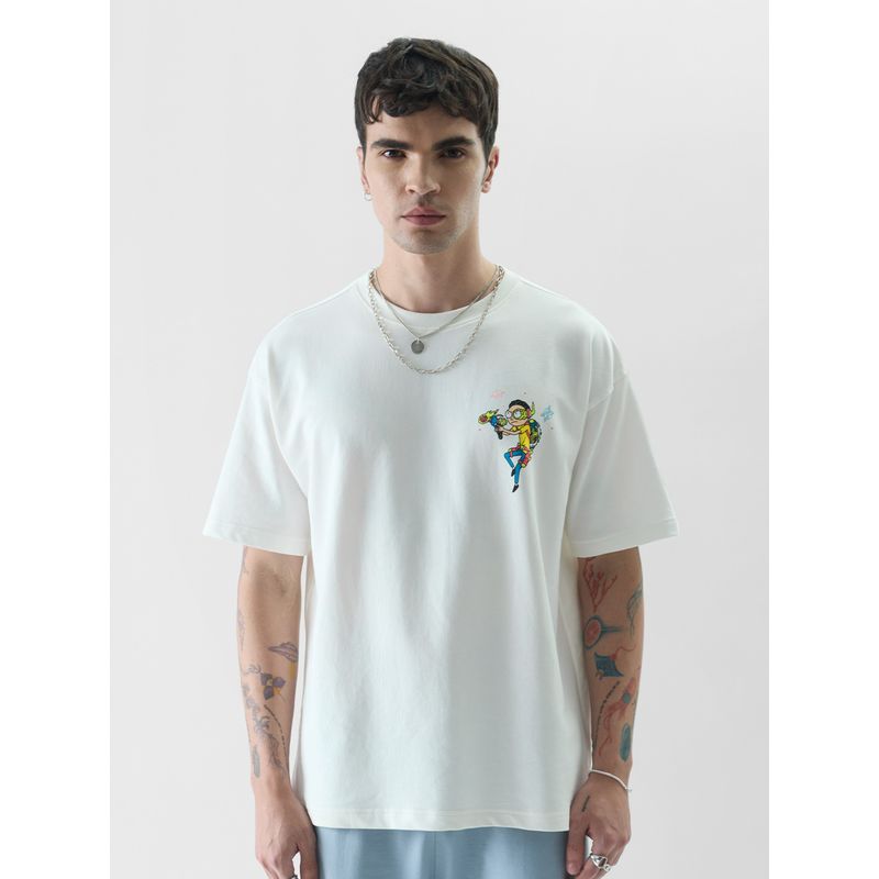 The Souled Store Rick and Morty: Morty Universe Oversized T-Shirts for Mens (2XL)