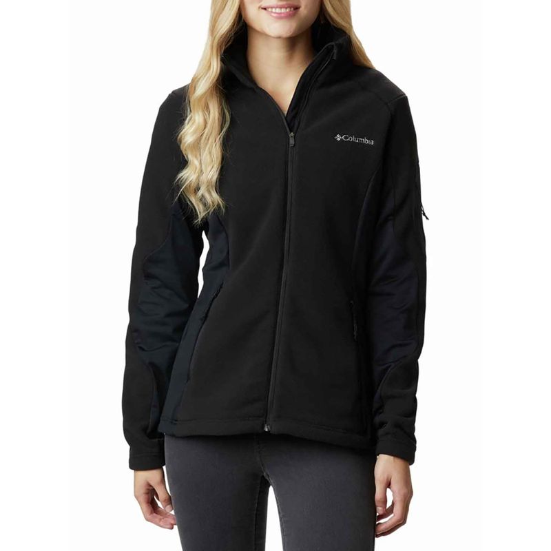 Columbia Womens Black Polartec 200 W Polar Powder Fleece Full Zip Jacket (XS)