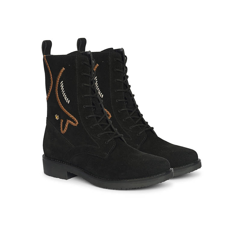 Viviblu Women Black Casual Boots (EURO 36)