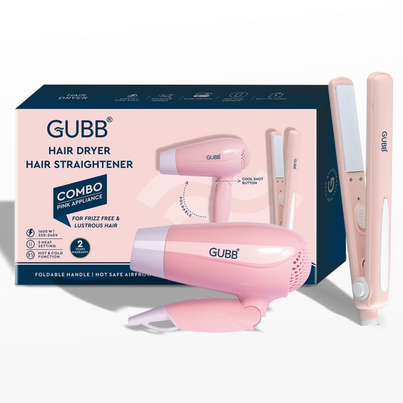 Buy GUBB Hair Dryer Straightener Combo For Frizz Free Lustrous Hair Purple Online
