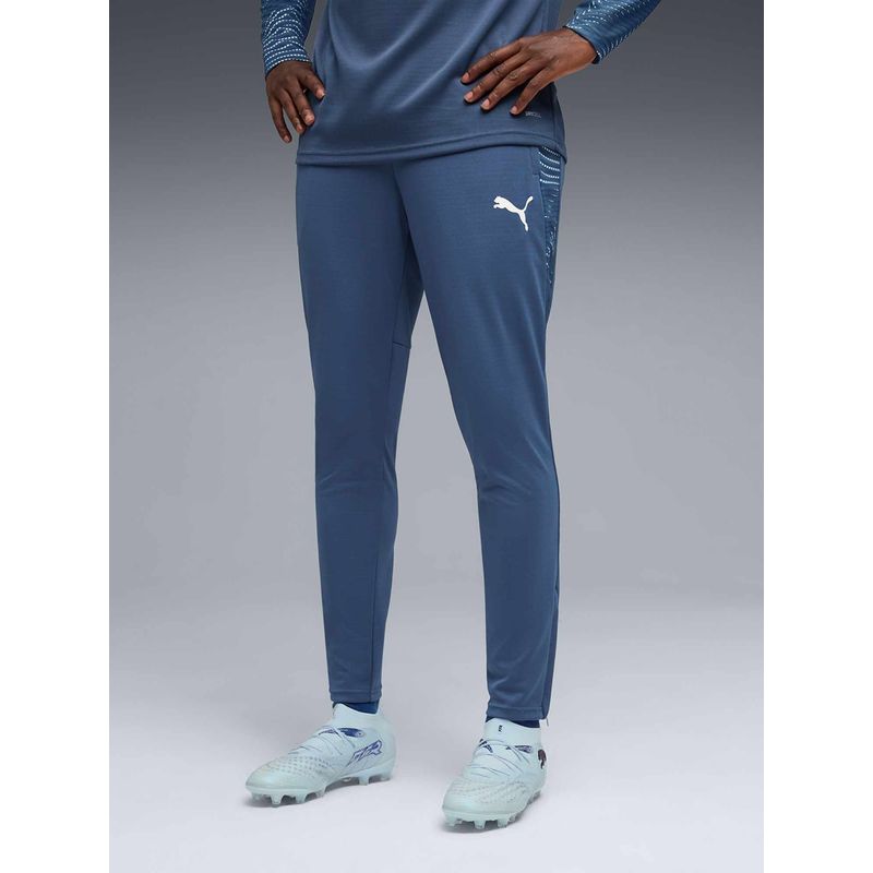 Puma Blue Polyester Mid Waist Trackpant (S)